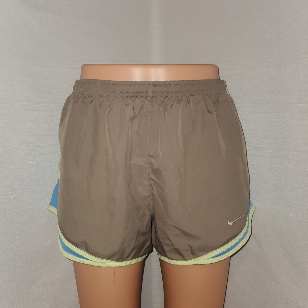 Nike Gray and Blue Athletic Shorts Lightweight Design